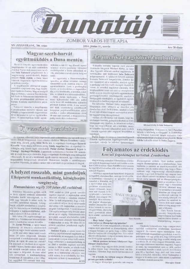 Dunatáj, 16. évf. 2014. június 11. 786. sz.