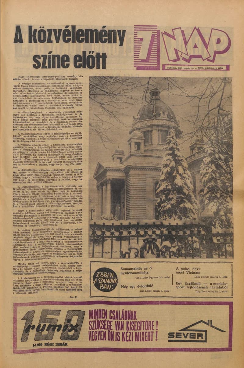 7 Nap, 22. évf. 1967. január 20. 4. sz. 1–20. oldal