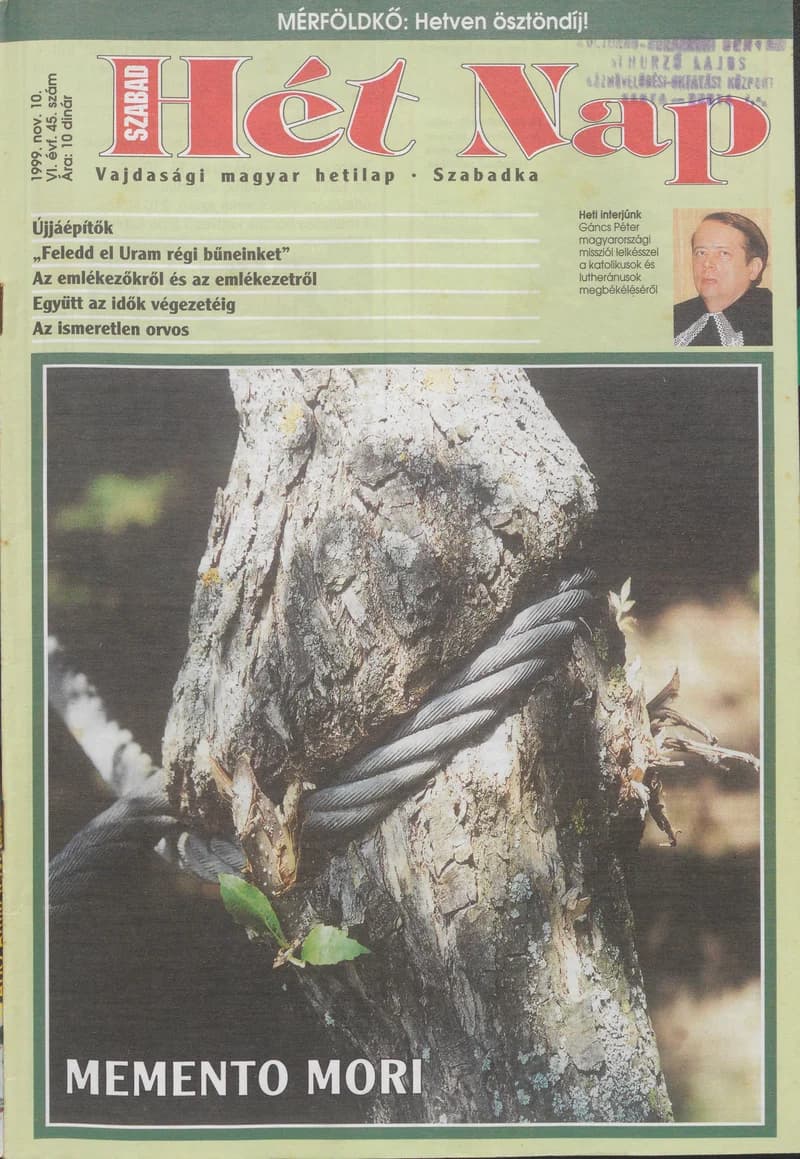 Szabad Hét Nap, 6. évf. 1999. november 10. 45. sz.