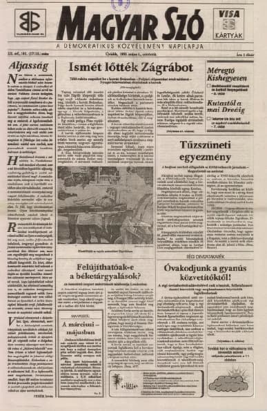 Magyar Szó, 52. évf. 1995. május 4. 101. sz. 1–16. oldal