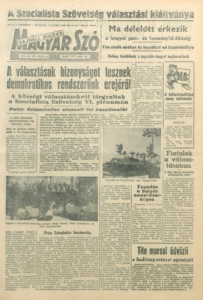 Magyar Szó, 14. évf. 1957. szeptember 10. 248. sz. 1–14. oldal