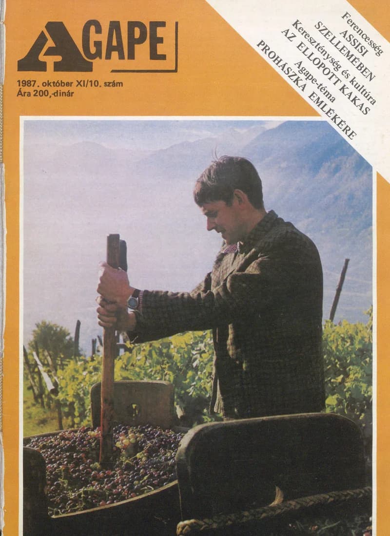 Agape, 11. évf. 1987. október. 10. sz.
