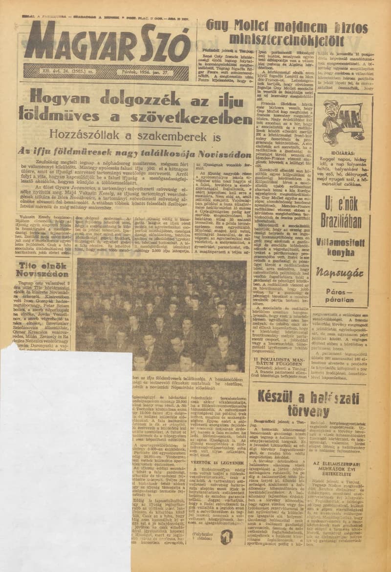 Magyar Szó, 13. évf. 1956. január 27. 24. sz. 1–10. oldal