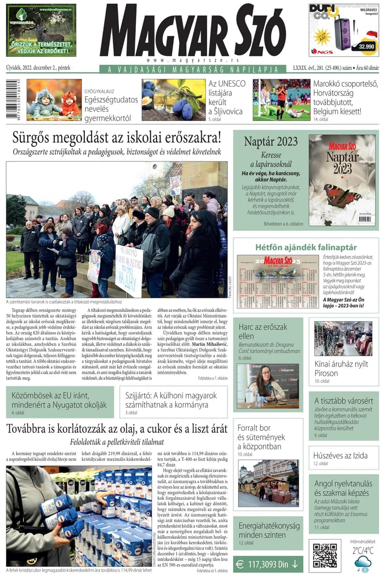 Magyar Szó, 79. évf. 2022. december 2. 281. sz. 1–16. oldal