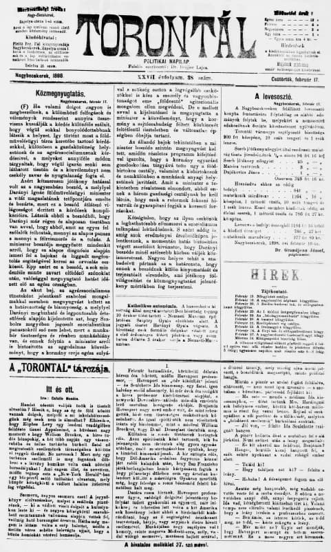 Torontál, 27. évf. 1898. február 17. 38. sz.