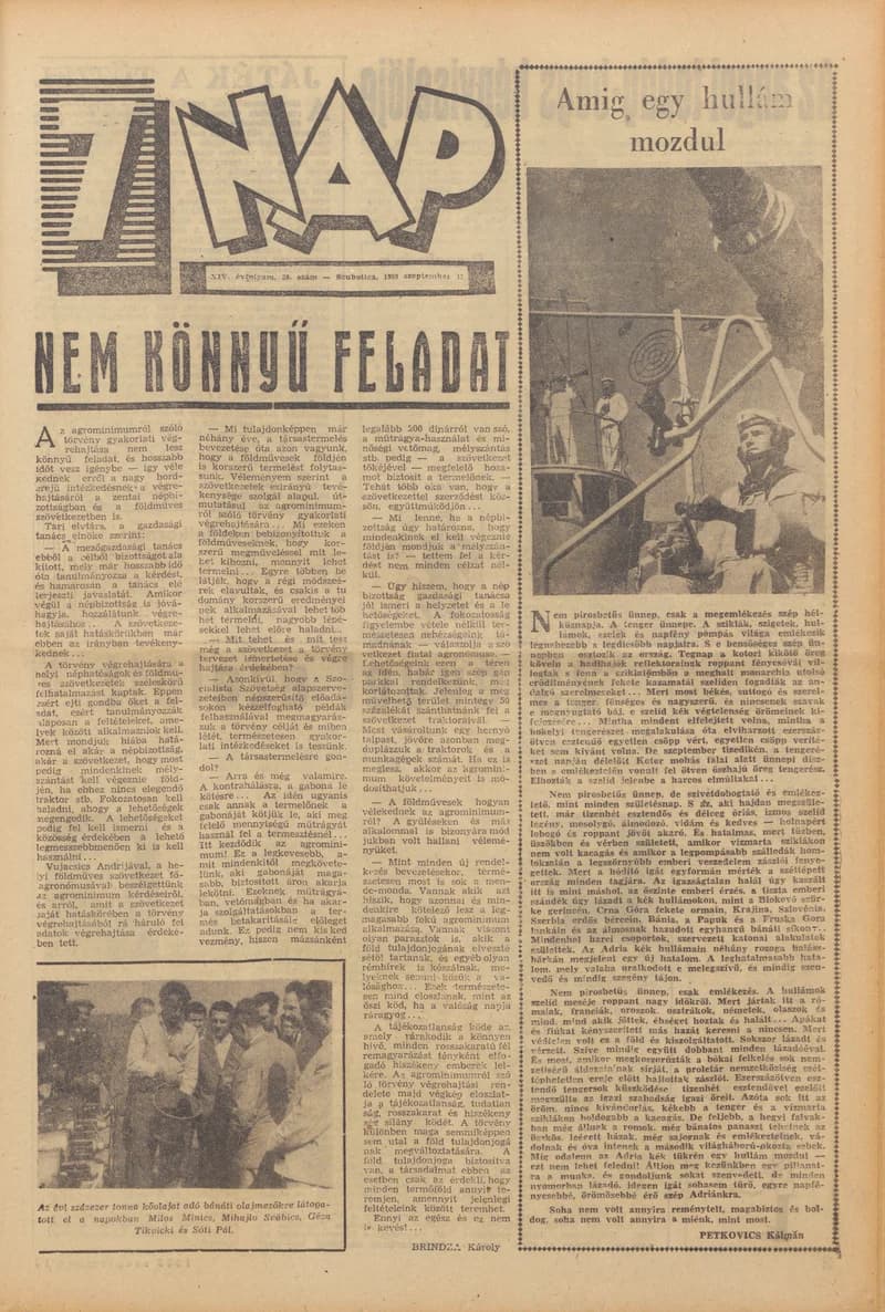 7 Nap, 14. évf. 1959. szeptember 13. 38. sz. 1–20. oldal