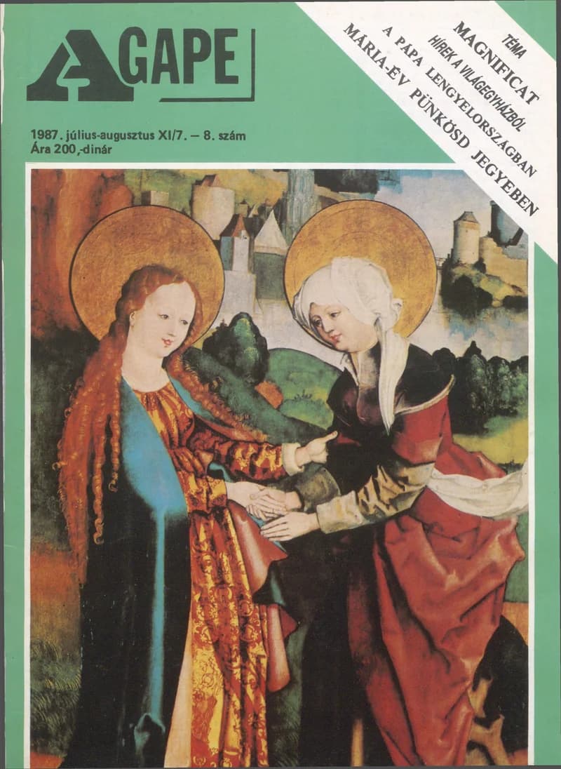 Agape, 11. évf. 1987. július – augusztus. 7–8. sz.