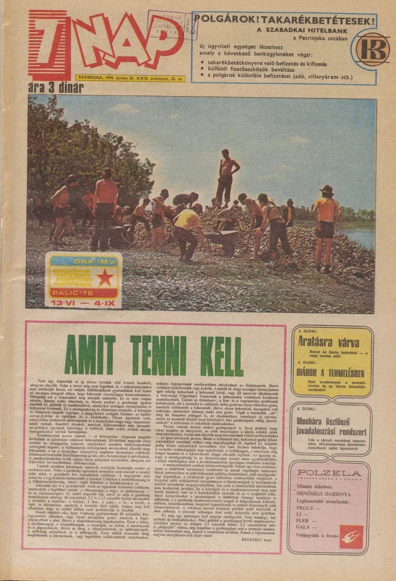 7 Nap, 31. évf. 1976. június 25. 25. sz. 1–24. oldal