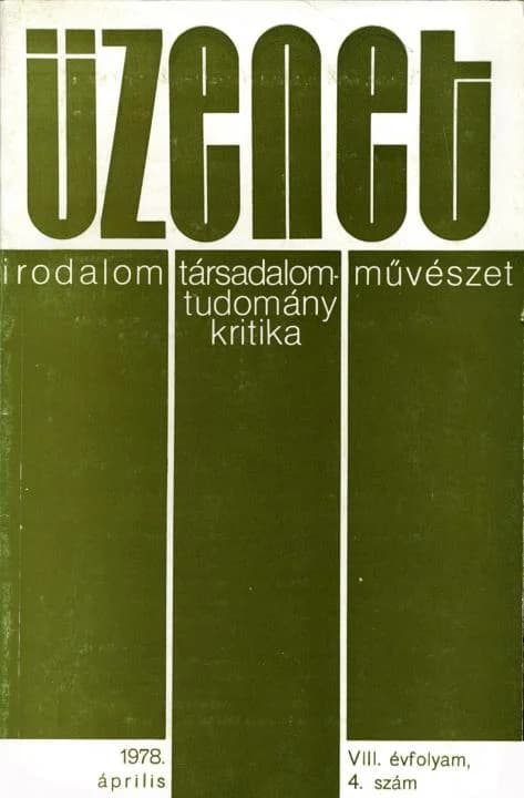 Üzenet, 8. évf. 1978. április. 4. sz. 227–280. oldal