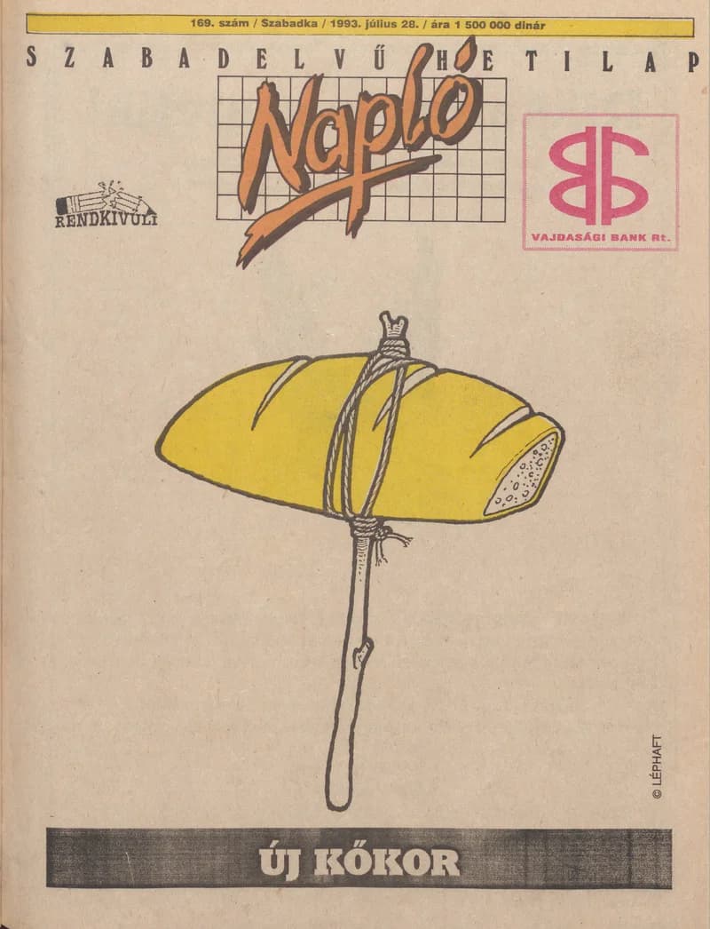 Napló - Szabadelvű hetilap, 4. évf. 1993. július 28. 169. sz.