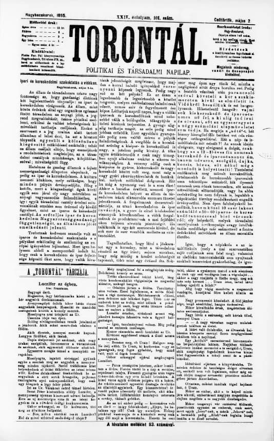 Torontál, 24. évf. 1895. május 2. 101. sz.