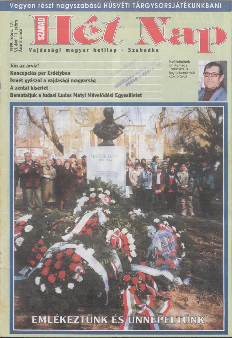 Szabad Hét Nap, 6. évf. 1999. március 17. 11. sz.