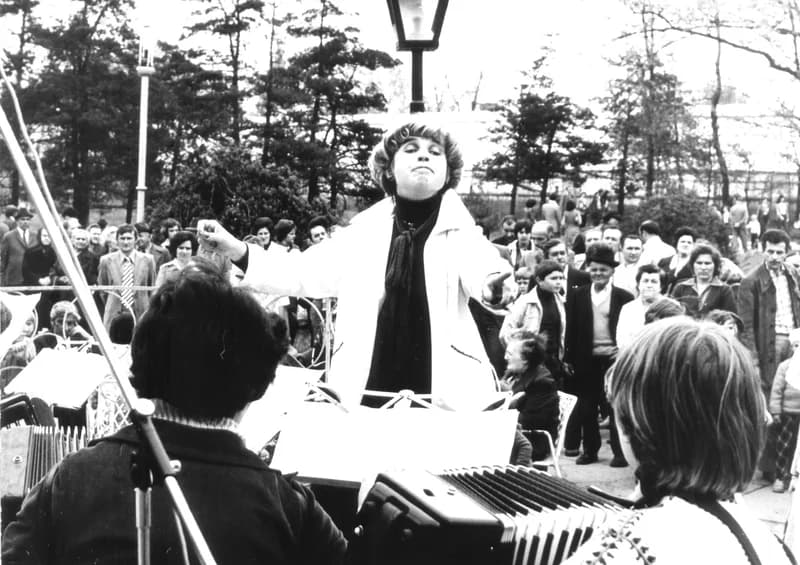 Majális a zentai népkertben