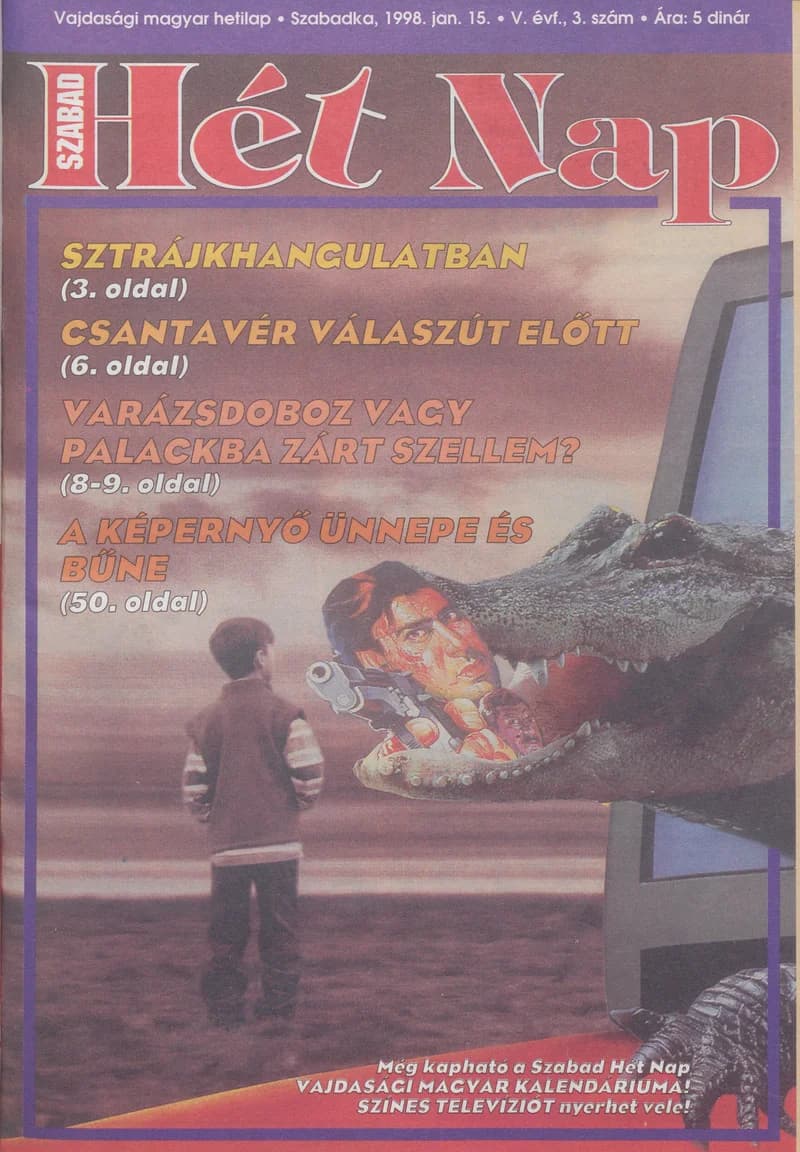 Szabad Hét Nap, 5. évf. 1998. január 15. 3. sz.