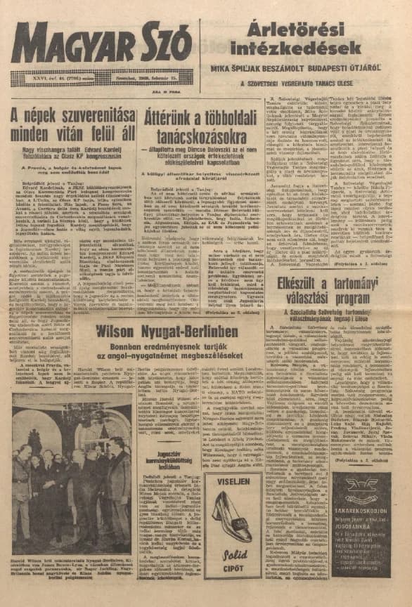 Magyar Szó, 26. évf. 1969. február 15. 44. sz. 1–20. oldal