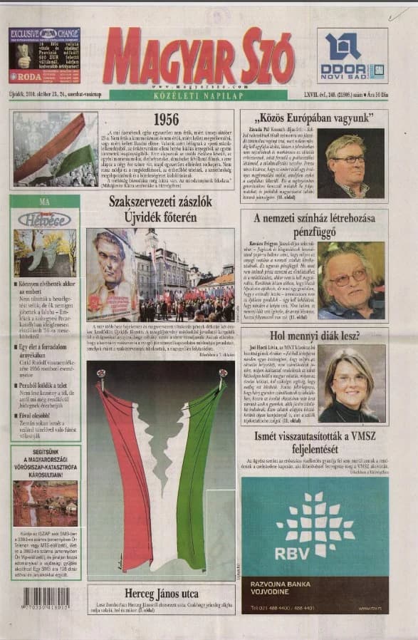 Magyar Szó, 67. évf. 2010. október 23. – 24. 248. sz. 1–48. oldal