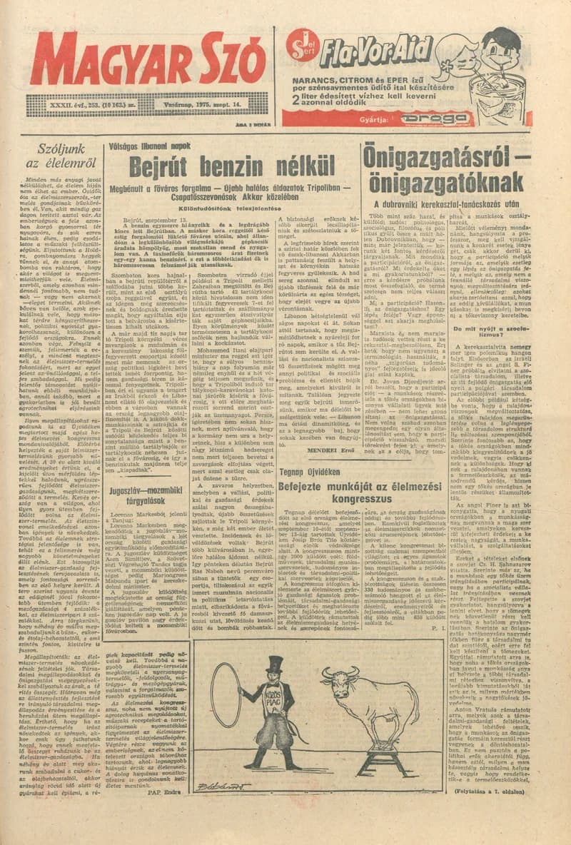 Magyar Szó, 32. évf. 1975. szeptember 14. 253. sz.
