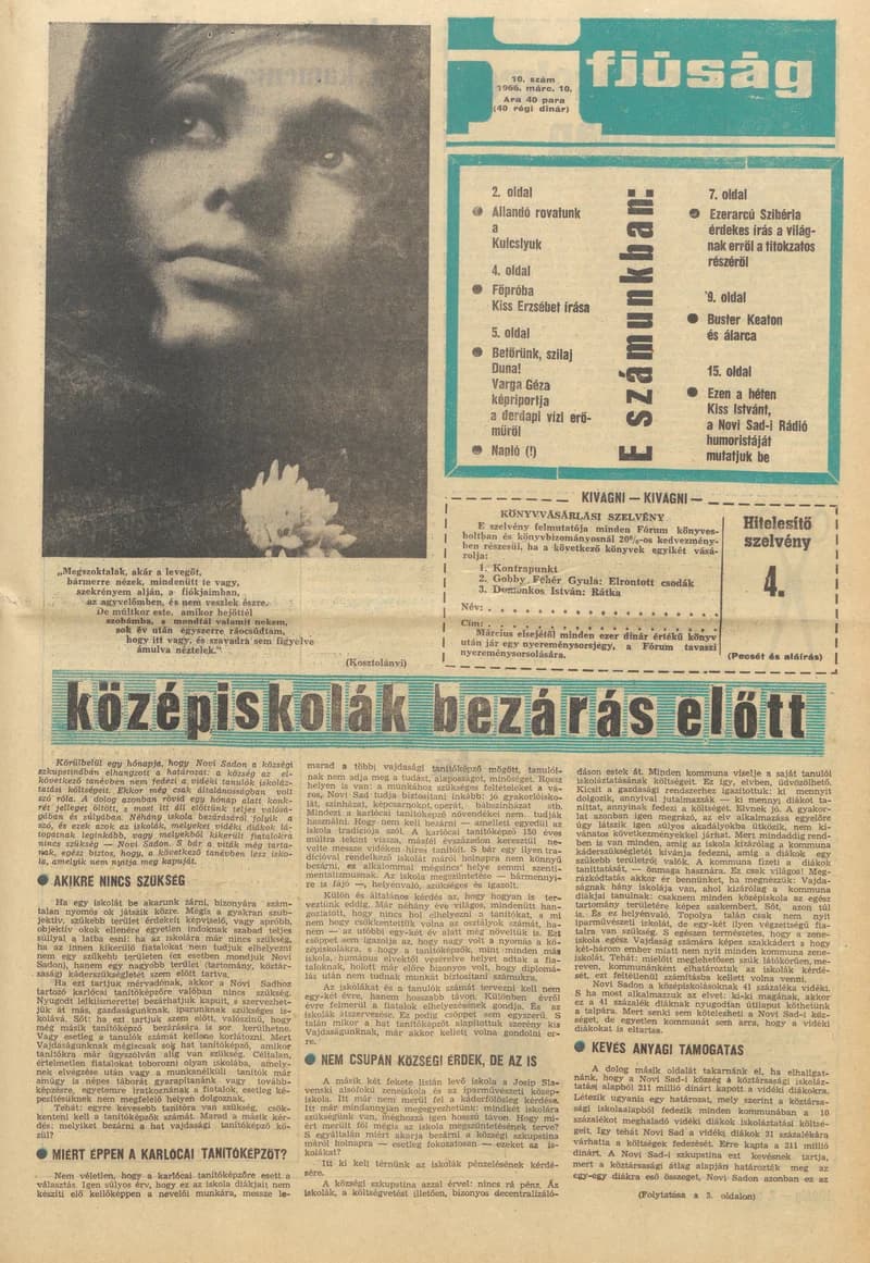 Ifjúság, 22. évf. 1966. március 10. 10. sz.