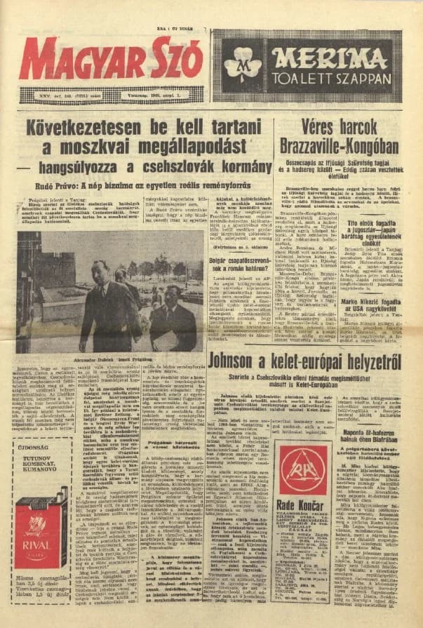 Magyar Szó, 25. évf. 1968. szeptember 1. 241. sz. 1–32. oldal