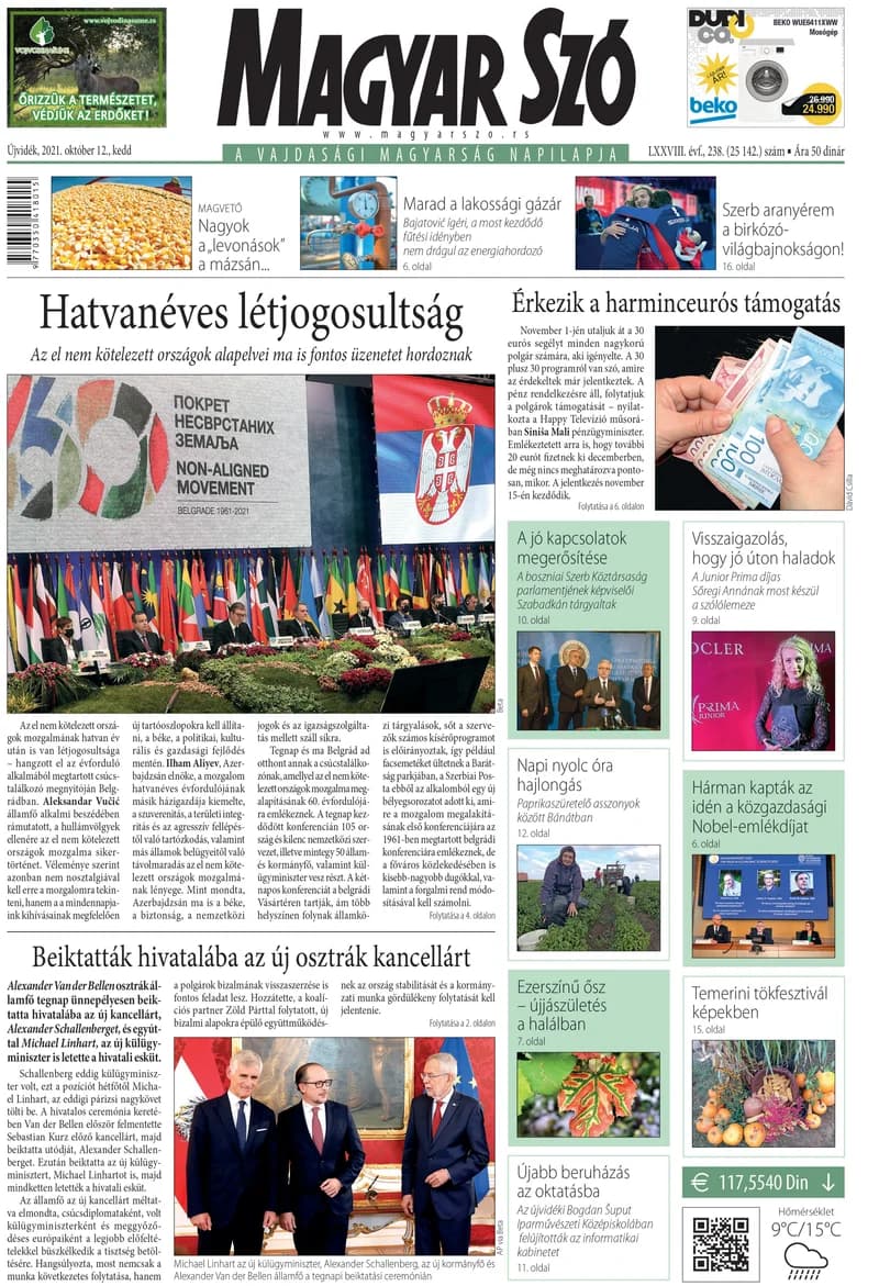 Magyar Szó, 78. évf. 2021. október 12. 238. sz. 1–20. oldal