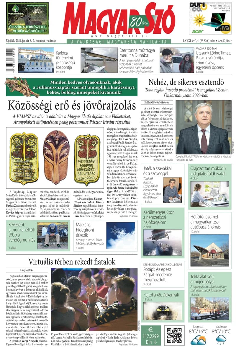 Magyar Szó, 81. évf. 2024. január 6. – 7. 4. sz. 1–32. oldal