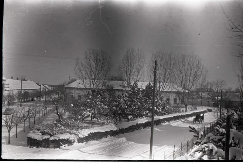 Martonos központja télen