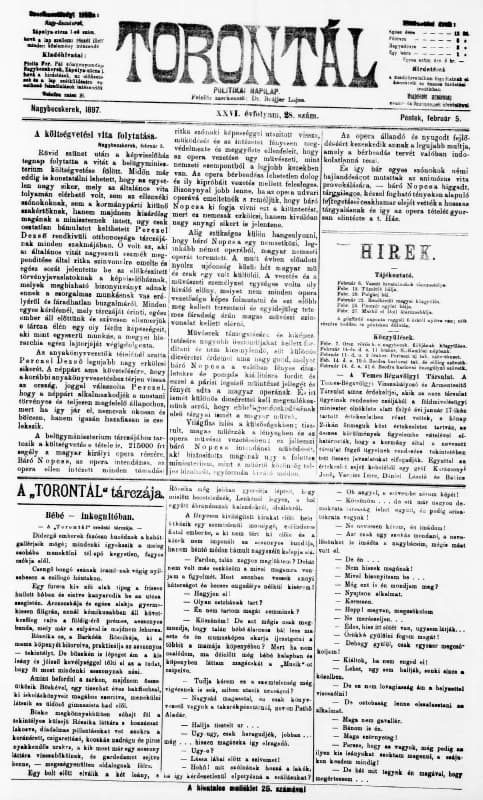 Torontál, 26. évf. 1897. február 5. 28. sz.