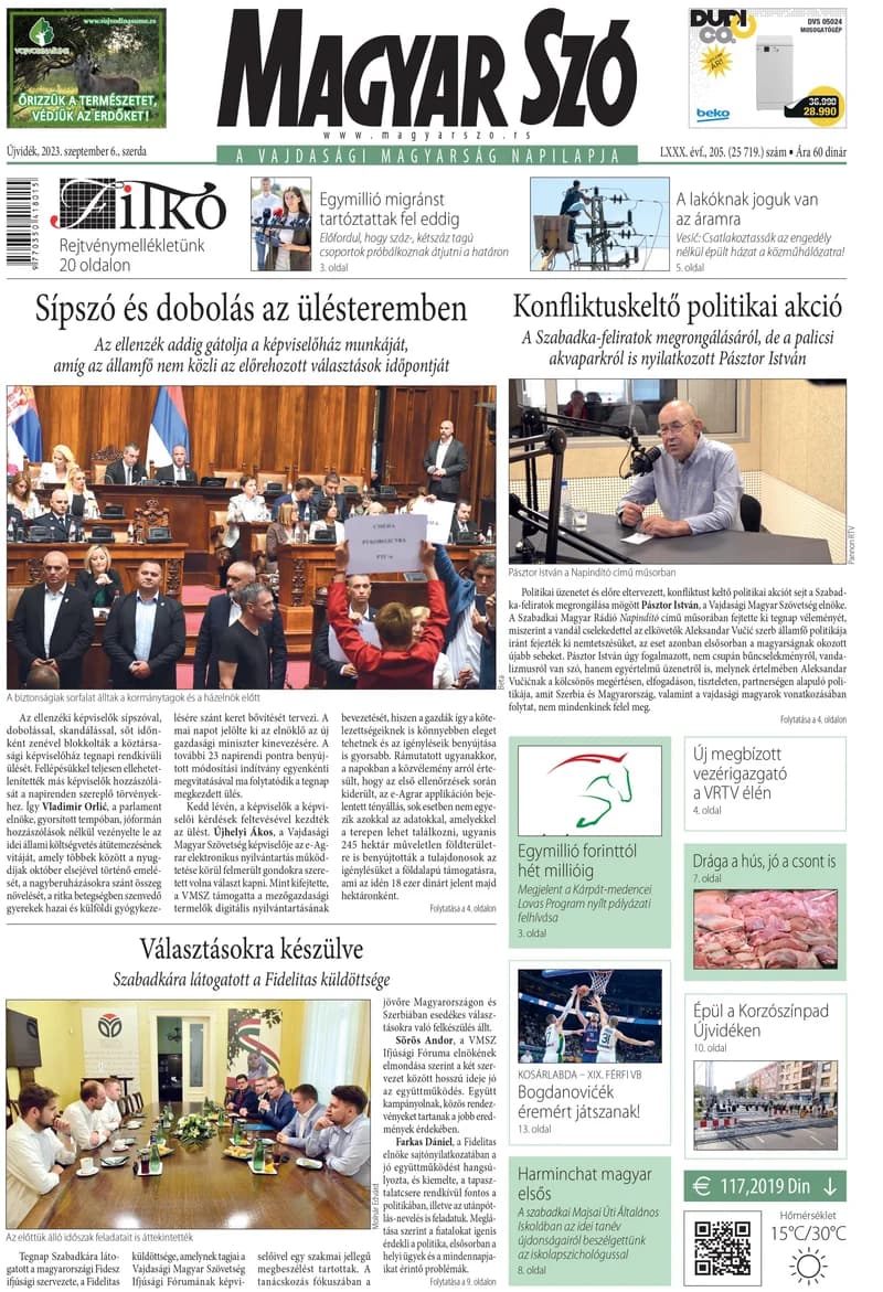 Magyar Szó, 80. évf. 2023. szeptember 6. 205. sz. 1–16. oldal