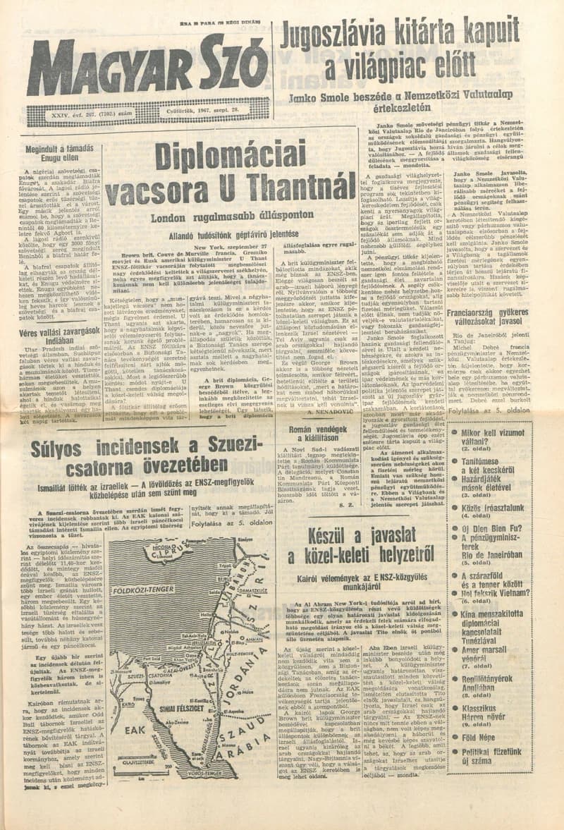 Magyar Szó, 24. évf. 1967. szeptember 28. 267. sz. 1–16. oldal