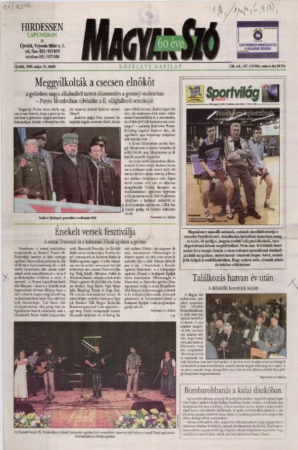 Magyar Szó, 61. évf. 2004. május 10. 107. sz. 1–12. oldal