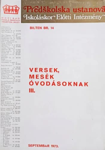 Versek, mesék óvodásoknak III.