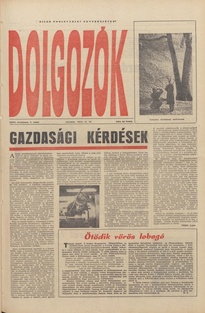 Dolgozók, 27. évf. 1973. február 16. 7. sz.