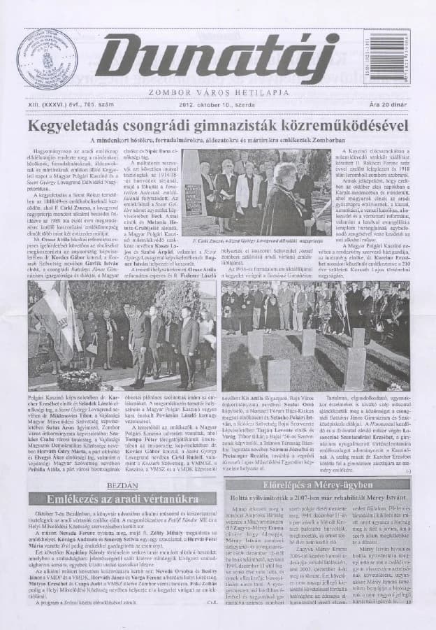 Dunatáj, 14. évf. 2012. október 10. 705. sz.