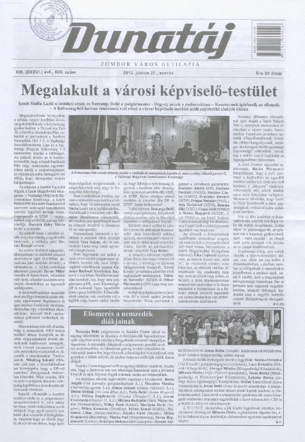 Dunatáj, 14. évf. 2012. június 27. 690. sz.