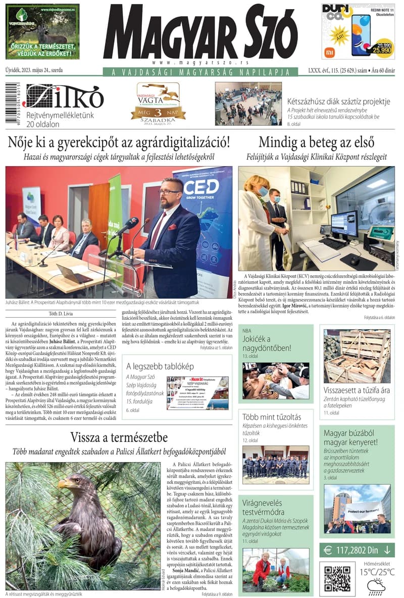 Magyar Szó, 80. évf. 2023. május 24. 115. sz. 1–16. oldal