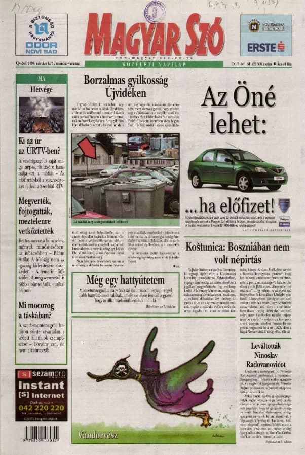 Magyar Szó, 63. évf. 2006. március 4. – 5. 51. sz. 1–28. oldal