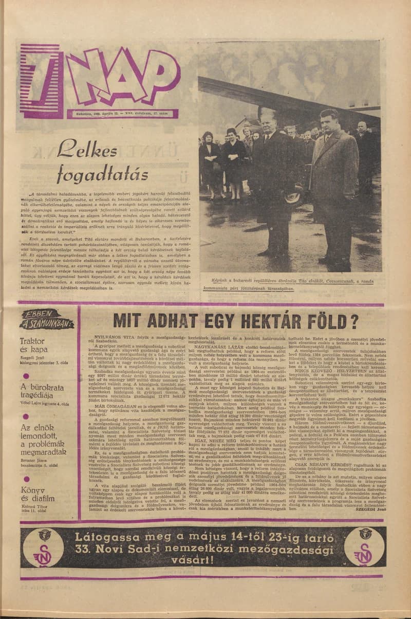 7 Nap, 21. évf. 1966. április 22. 17. sz. 1–20. oldal