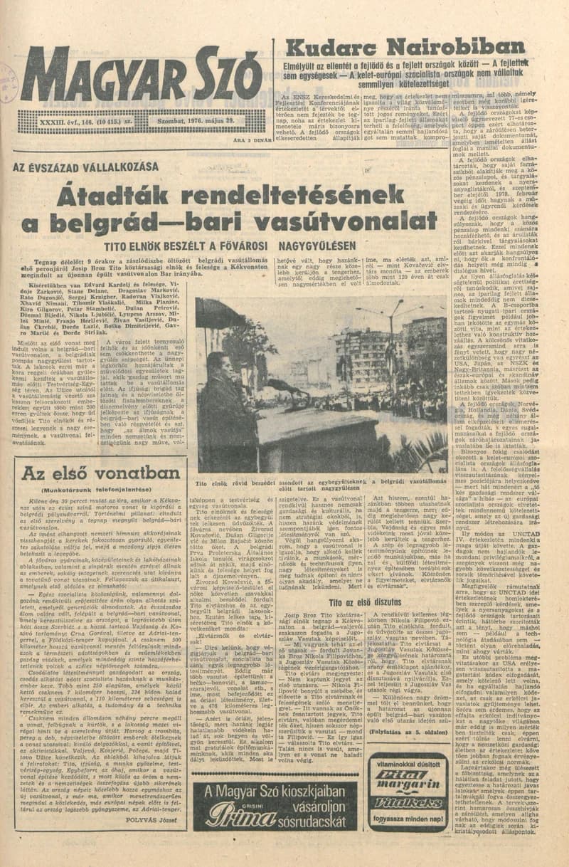 Magyar Szó, 33. évf. 1976. május 29. 146. sz. 1–20. oldal