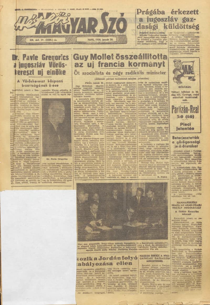 Magyar Szó, 13. évf. 1956. január 30. 27. sz. 1–6. oldal