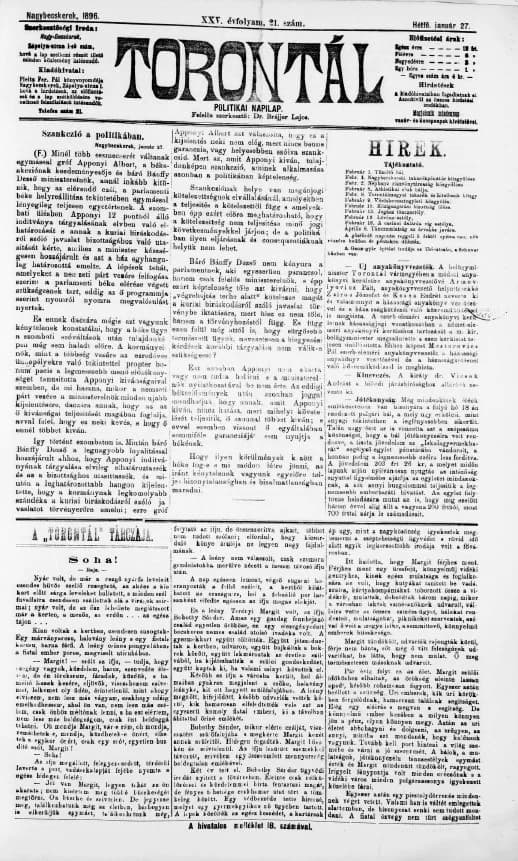 Torontál, 25. évf. 1890. január 27. 21. sz.