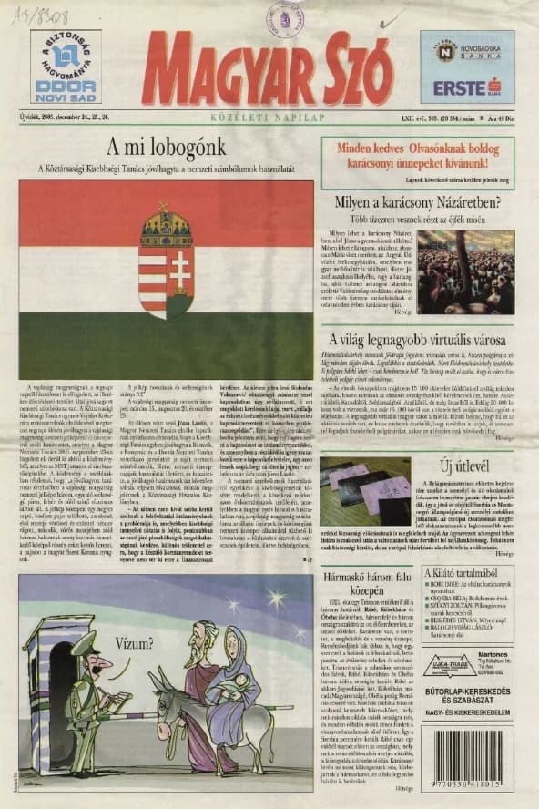 Magyar Szó, 62. évf. 2005. december 24. – 26. 303. sz.