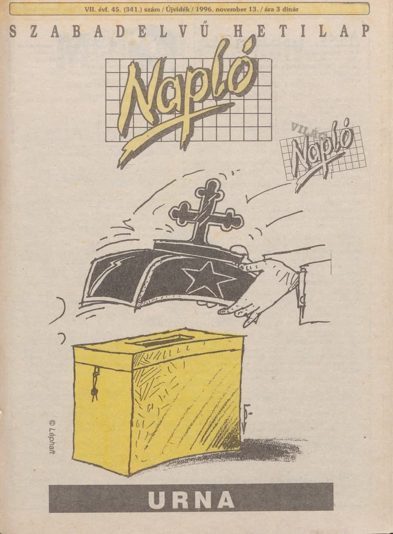 Napló - Szabadelvű hetilap, 7. évf. 1996. november 13. 341. sz.