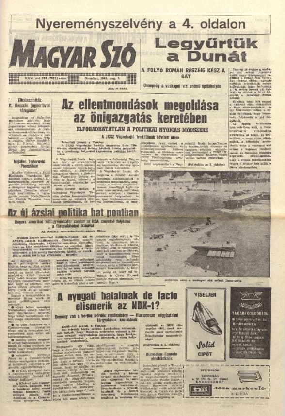 Magyar Szó, 26. évf. 1969. augusztus 9. 218. sz. 1–14. oldal