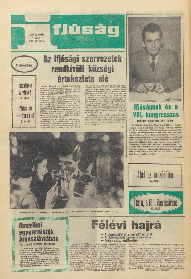 Ifjúság, 21. évf. 1965. január 7. 1. sz.