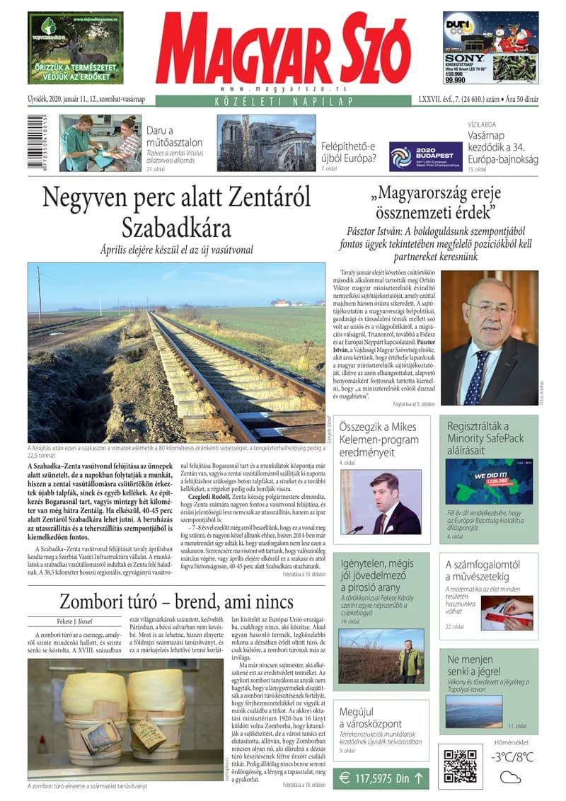Magyar Szó, 77. évf. 2020. január 11. – 12. 7. sz. 1–32. oldal