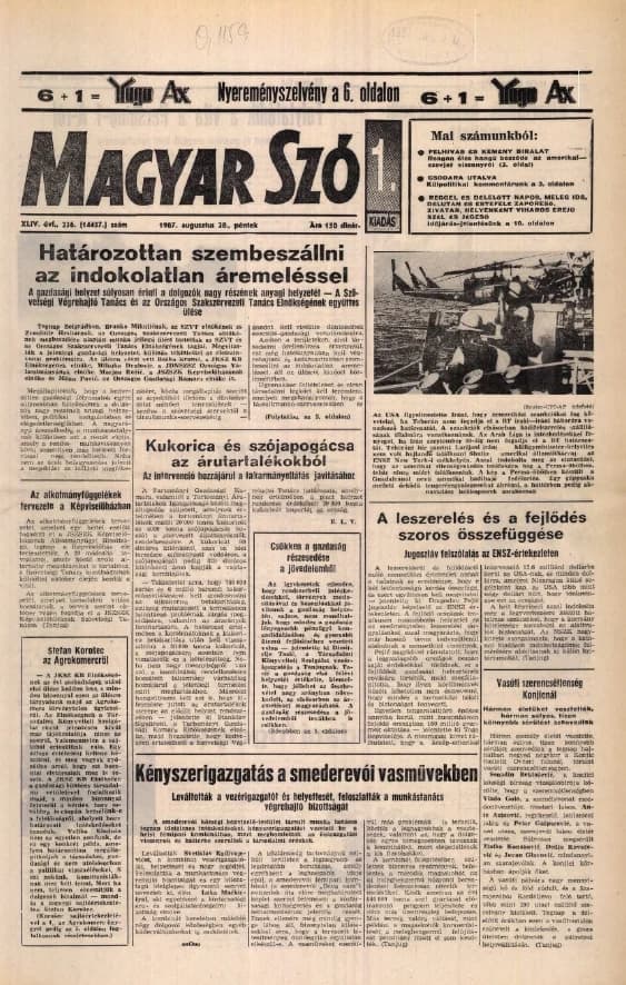 Magyar Szó, 44. évf. 1987. augusztus 28. 236. sz. 1–20. oldal