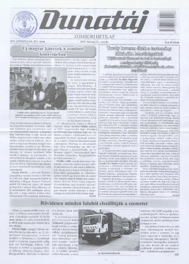 Dunatáj, 17. évf. 2015. február 11. 817. sz.