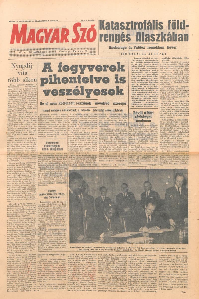 Magyar Szó, 21. évf. 1964. március 29. 88. sz. 1–24. oldal