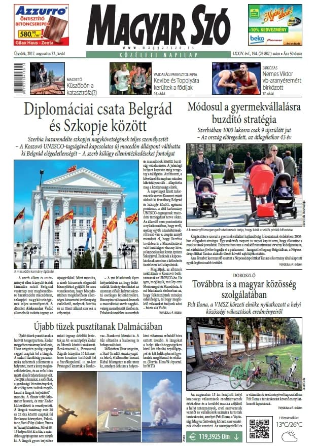 Magyar Szó, 74. évf. 2017. augusztus 22. 194. sz. 1–20. oldal