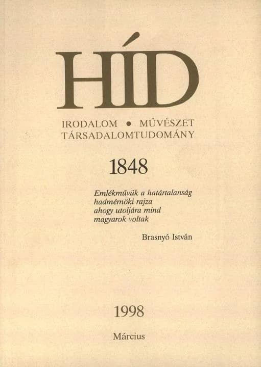 Híd, 62. évf. 1998. március. 3. sz. 129–344. oldal
